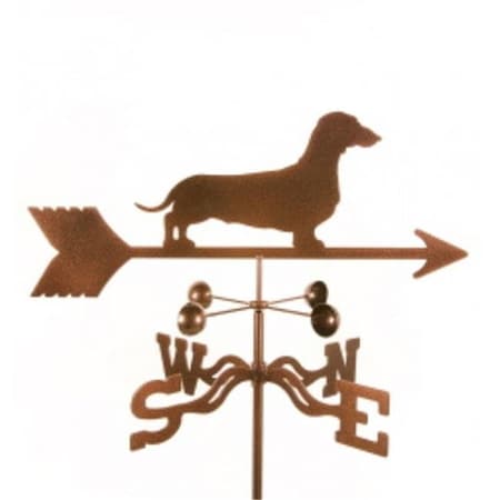 Ez Vane EZ Vane EZ1407-PT Dachshund Dog Weathervane with Post Mount EZ1407-PT